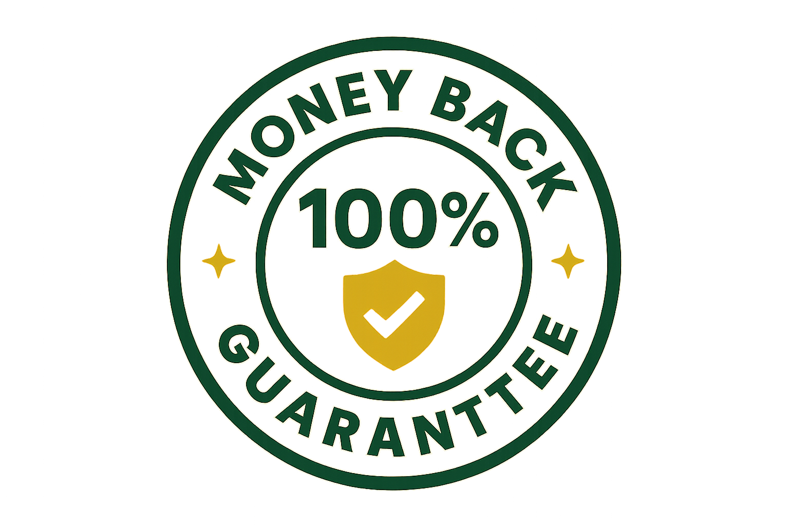 100% money back Guaranty Icon
